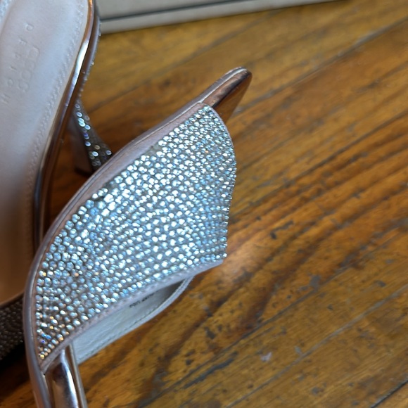 In box ASOS Rose Gold Nero square toe Mules Sz UK 4 US 7 - Picture 6 of 8